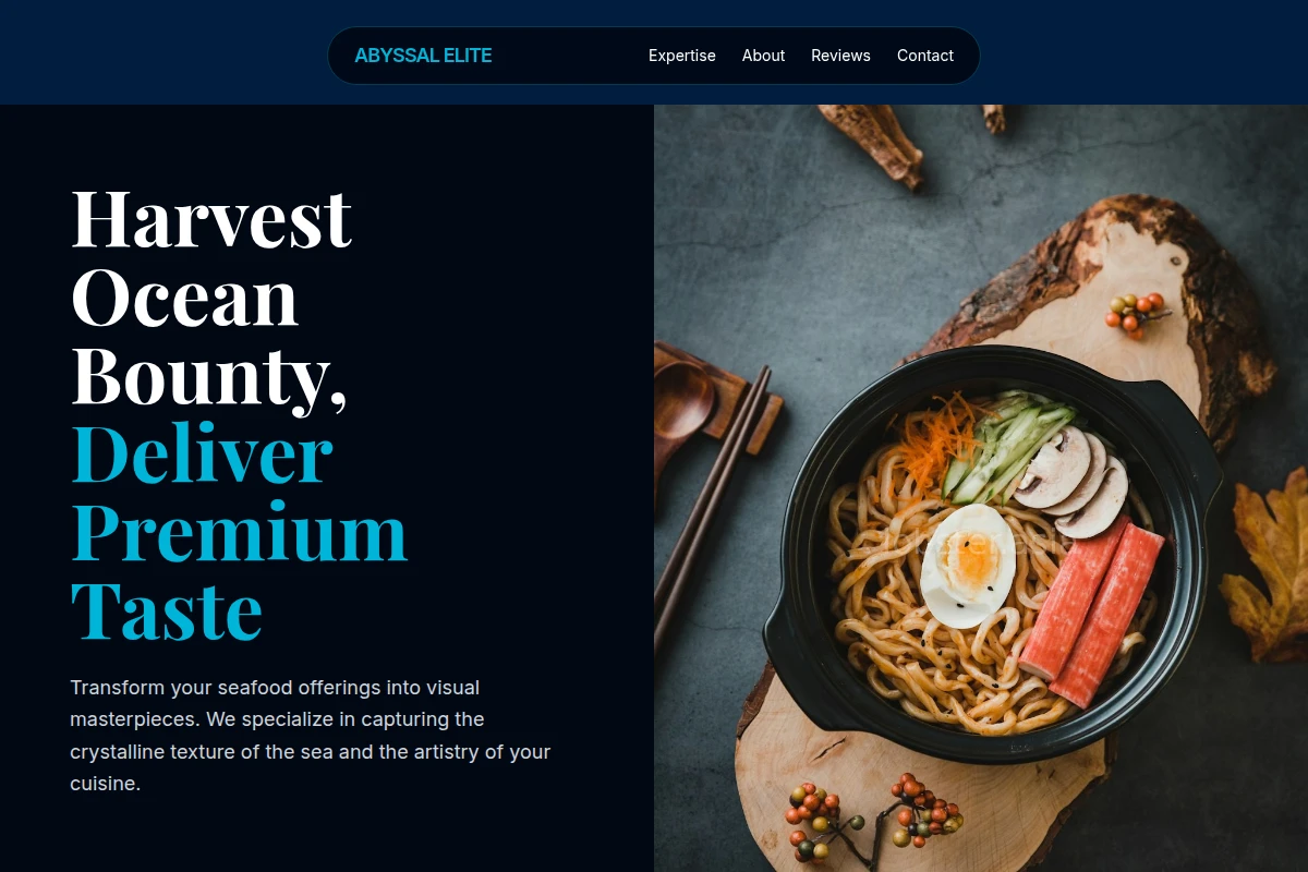 Ocean Food Photography